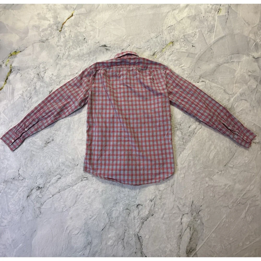 J. Crew Shirt Mens Small Multi Color Plaid Check Slim Fit Tailored‎ Button Down